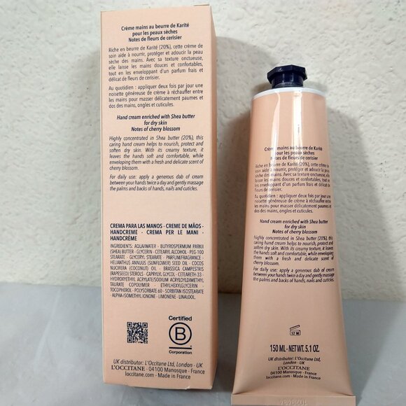 L'Occitane Limited Edition 20% Shea Cherry Blossom Hand Cream 150ML NIB - Picture 4 of 5